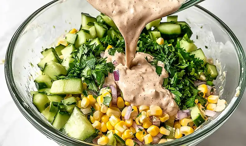Street Corn Cucumber Salad 3 Salad Recipes Creamy