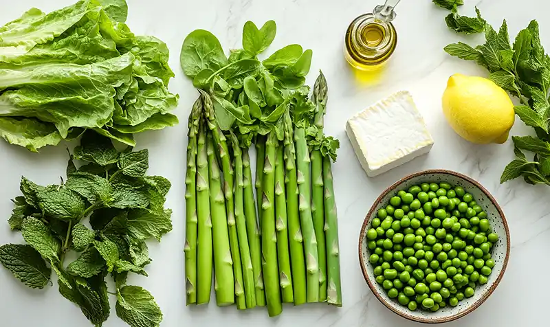 Salad With Peas And Lettuce