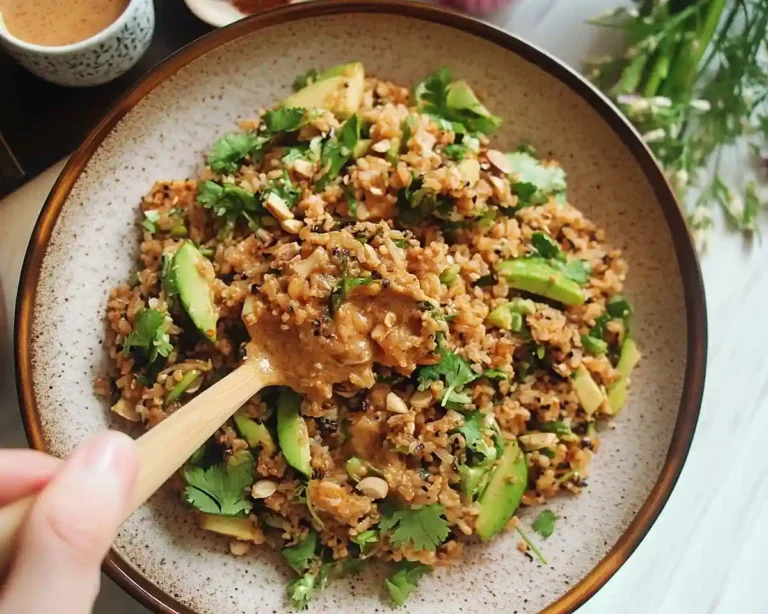 Satay Crispy Rice Salad