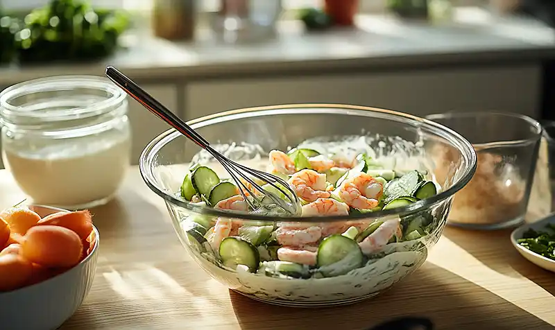 Shrimp Salad Cucumber Bites