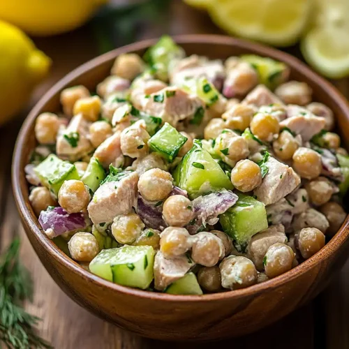 Tuna Garbanzo Bean Salad
