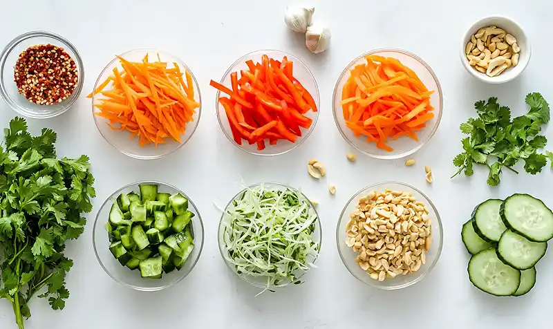 Vietnamese Chicken Salad With Sweet Lime Garlic Dressing