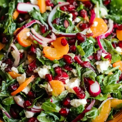 Winter Salad with Tangy Homemade Vinaigrette