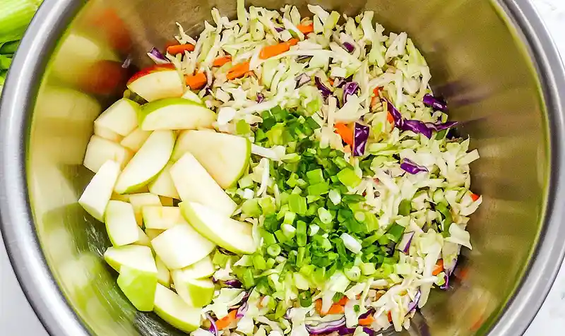 Crunchy Apple Coleslaw Salad 3 Apple Coleslaw Recipe