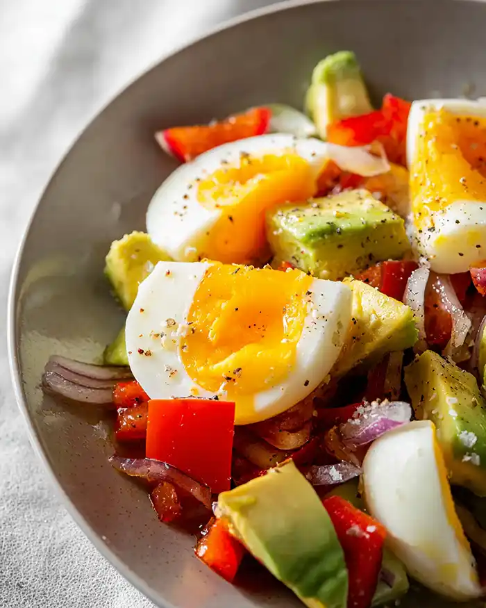 Boiled Eggs And Avocado