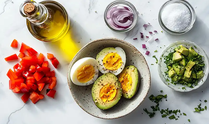 Boiled Eggs With Avocado