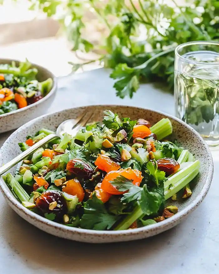 Celery Date Parmesan Salad