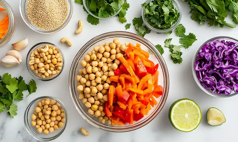 Crunchy Thai Chickpea Salad 2 Chickpea Salad Recipes