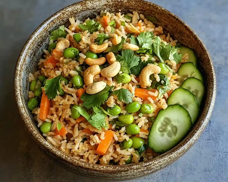 Crispy Rice Salad with Yuzu Ponzu Dressing