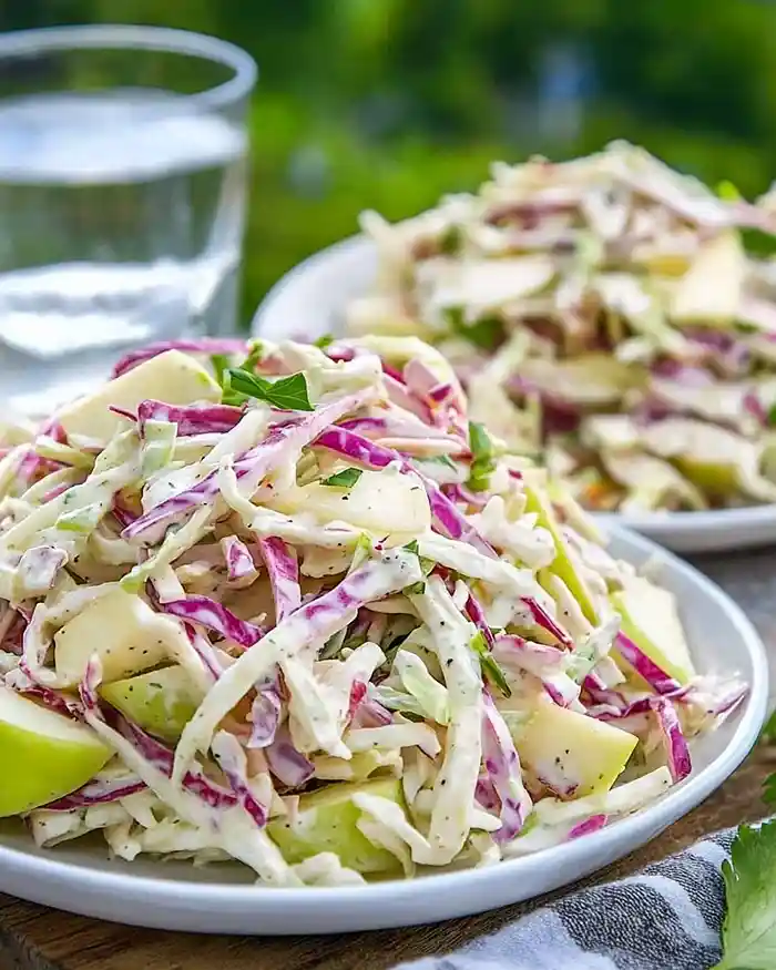 Crunchy Apple Coleslaw Salad 4 Fall Apple Coleslaw