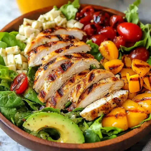 Grilled Chicken Salad & Sweet Onion Dressing