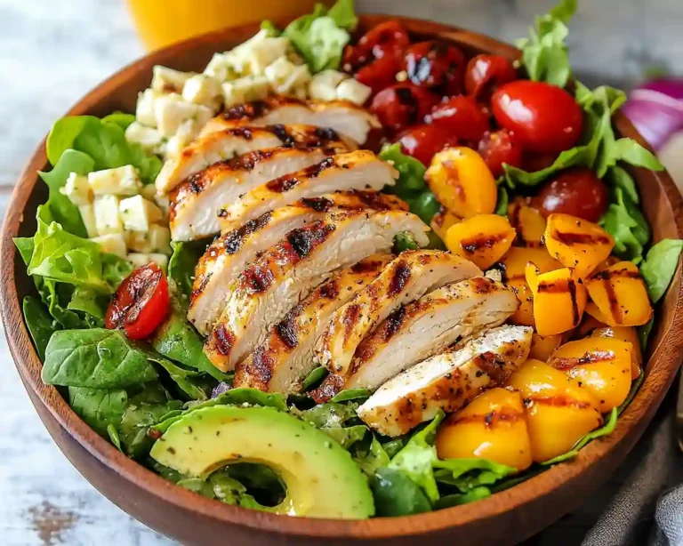 Grilled Chicken Salad & Sweet Onion Dressing