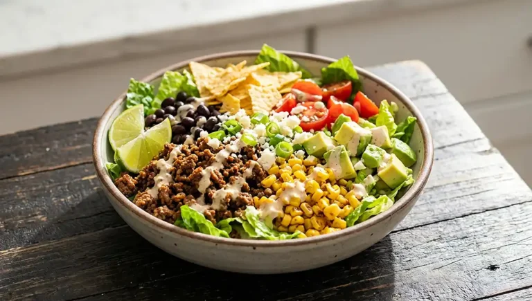 Ground Beef Taco Salad Bowls