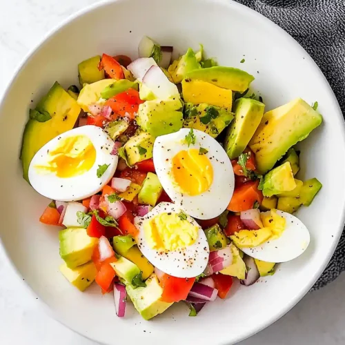 Hard Boiled Egg and Avocado Bowl