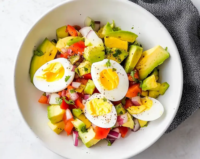 Hard Boiled Egg and Avocado Bowl