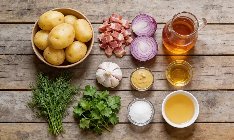 Homemade Warm Potato Salad