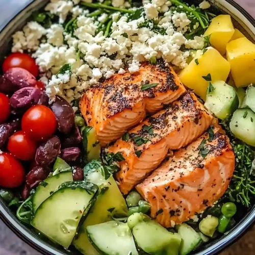 Mediterranean Salmon Bowl 5 Mediterranean Salmon Bowl