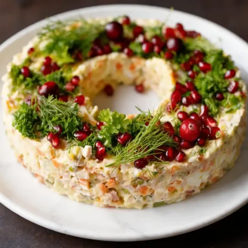 Olivier Salad Wreath