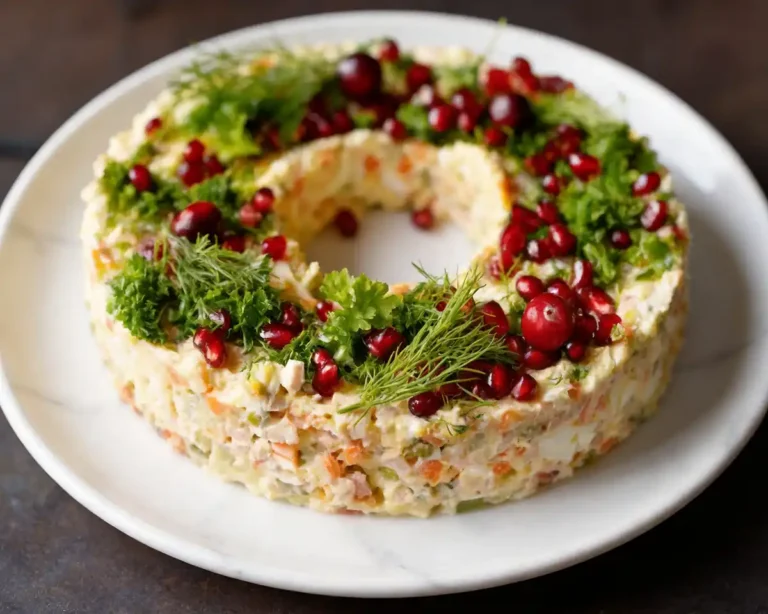 Olivier Salad Wreath