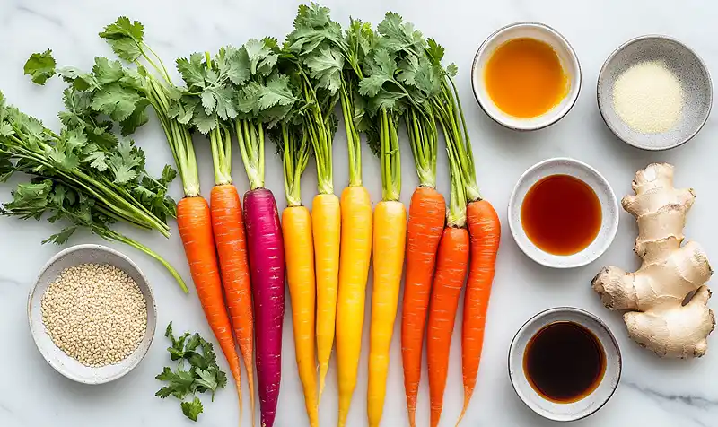 Rainbow Carrots Side Dish