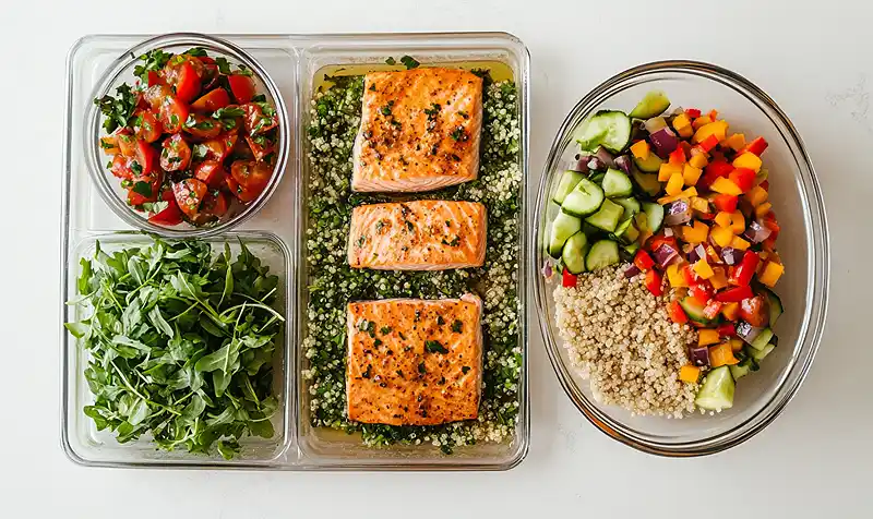 Mediterranean Salmon Bowl 3 Salmon Salad Bowls Healthy