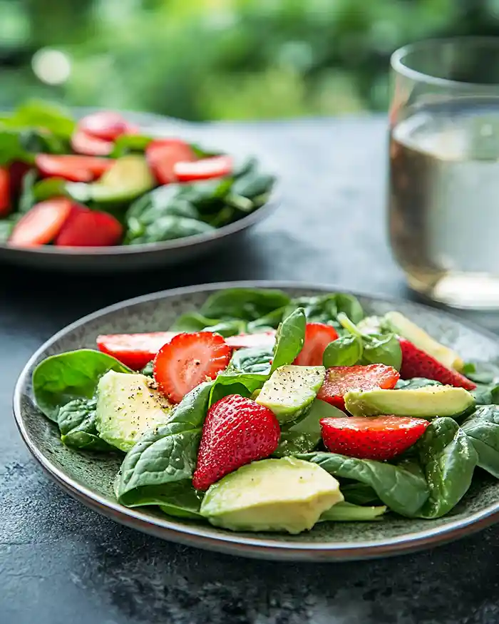 Spinach Strawberry Avocado Salad