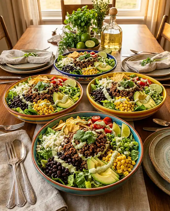 Ground Beef Taco Salad Bowls 4 Taco Salad Bowls