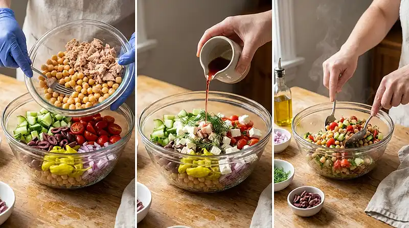 Tuna Feta Salad Dish