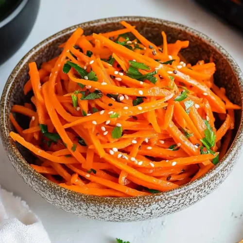 Vibrant Korean Carrot Salad