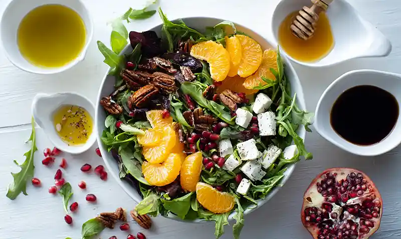 Healthy Winter Salad with Pomegranate 2 Winter Salad Ideas