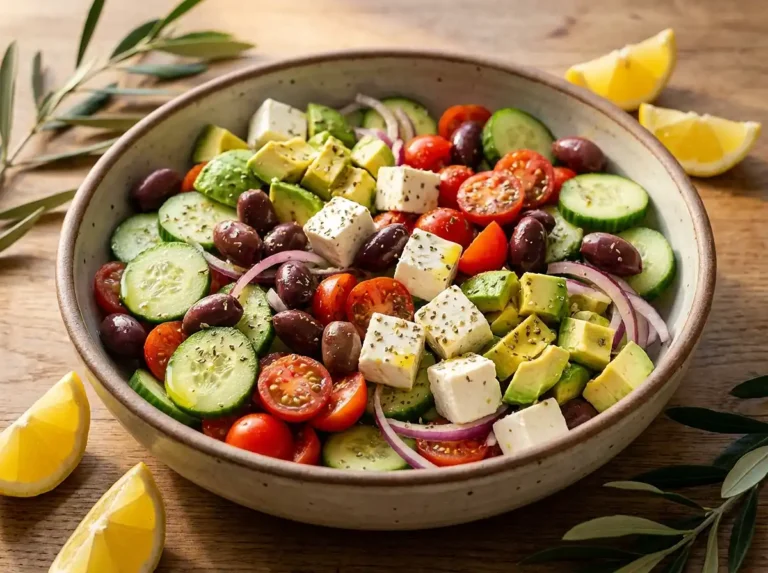 Avocado & Feta Greek Salad