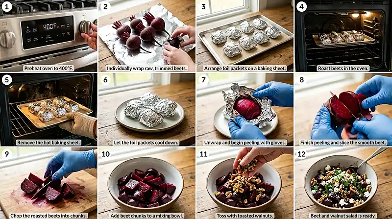 Beetroot and Walnut Salad