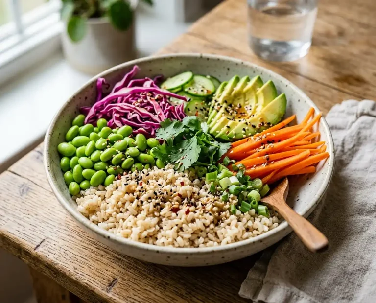 Brown Rice Edamame Buddha Bowl