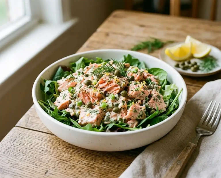 Caper Lemon Salmon Salad