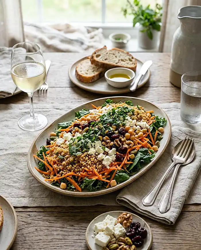 Carrot Salad With Crispy Toppings