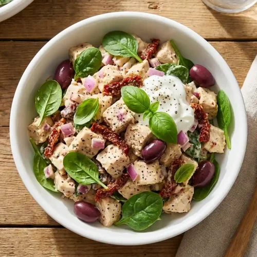 Creamy Tuscan Chicken Salad