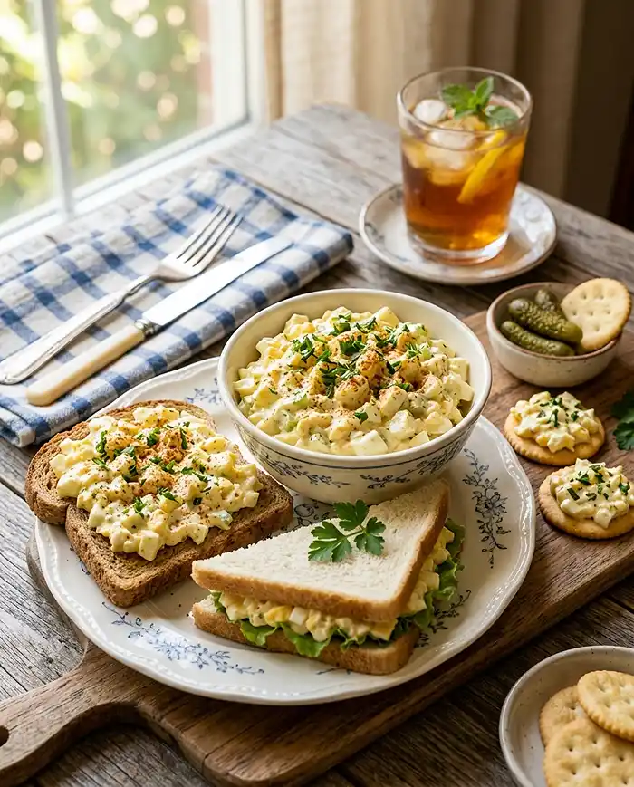 Easy Egg Salad Lunch