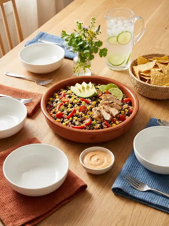 High Protein Southwest Quinoa Salad 4 Easy Healthy Meal Prep