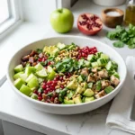 Green Apple Cucumber and Avocado Lucky Salad