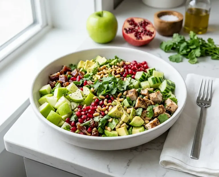 Green Apple Cucumber and Avocado Lucky Salad