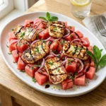 Halloumi and Watermelon Mint Salad