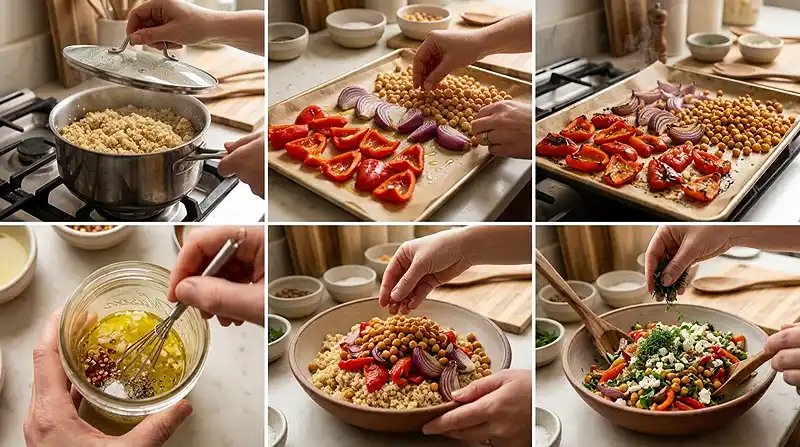 Roasted Red Pepper Salad 3 Healthy Food Dishes