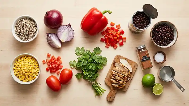 High Protein Southwest Quinoa Salad 2 Healthy Protein Meals