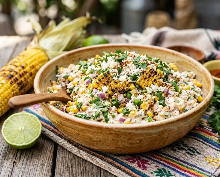 Healthy Street Corn Salad with Greek Yogurt