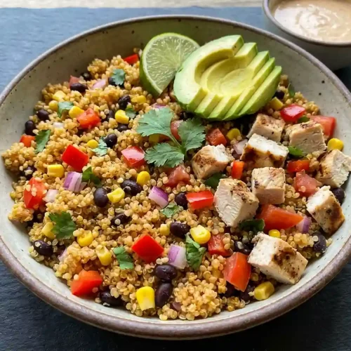 High Protein Southwest Quinoa Salad 5 High protein southwest quinoa salad