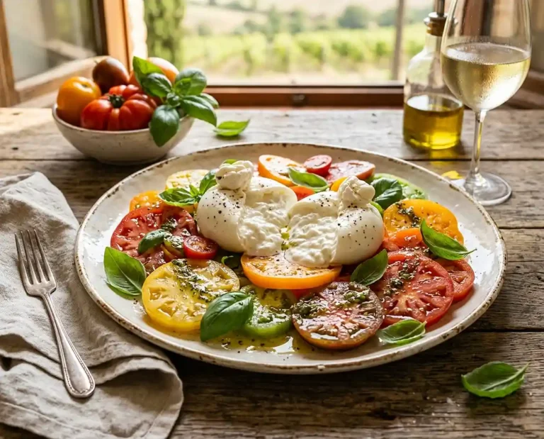 Italian Burrata Caprese Salad
