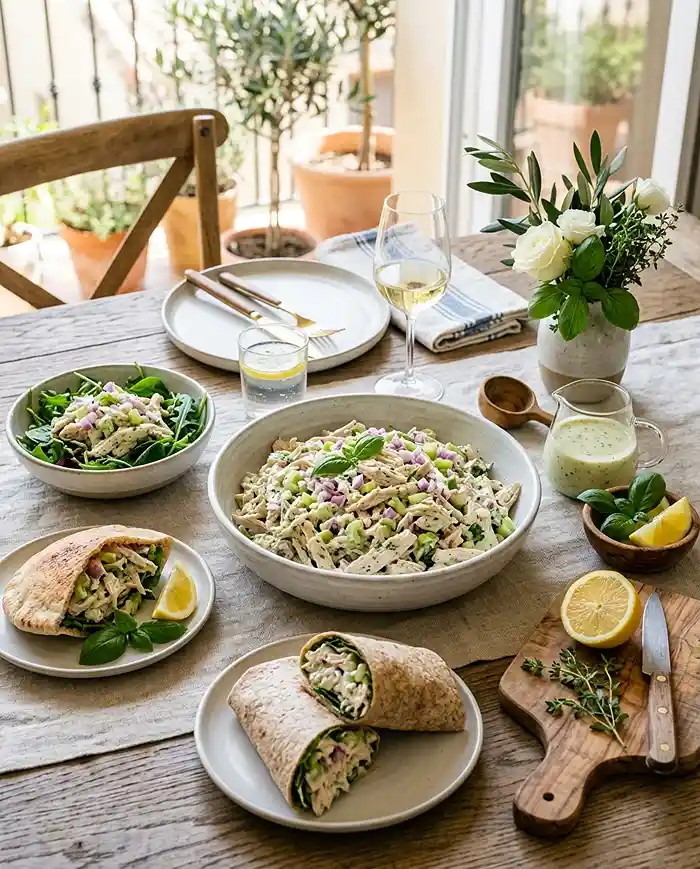 Lemon Basil Rotisserie Chicken Salad 4 Lemon salad