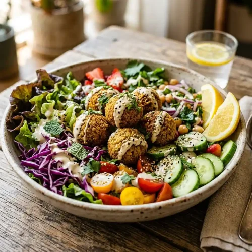 Loaded Falafel Salad Bowl 5 Loaded Falafel Salad Bowl
