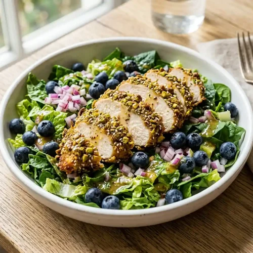 Pistachio Crusted Chicken Salad