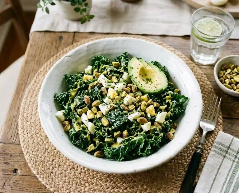 Pistachio and Massaged Kale Saint Patrick's Salad